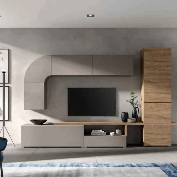 Parete Attrezzata moderna Velvet 156 di Artigianmobili