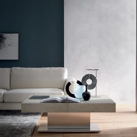 Tavolino Trasformabile con top effetto Malta Ares Mega di Altacom