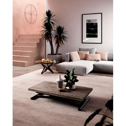 Tavolino trasformabile in eco legno Mondial di Ozzio