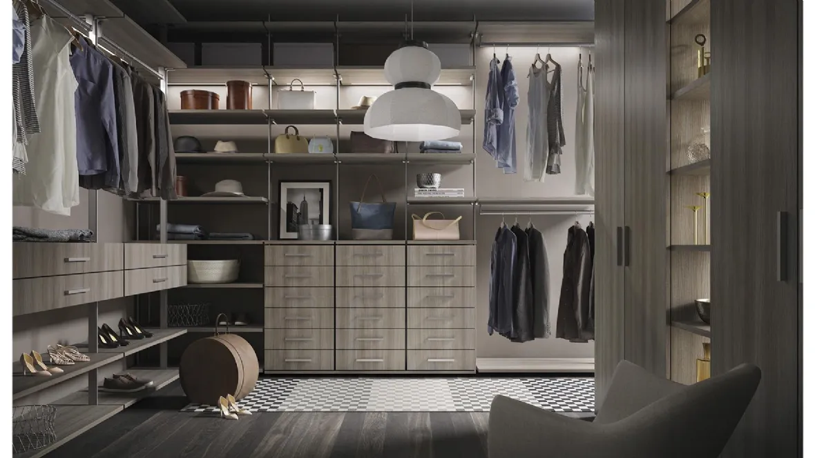 Cabina Armadio Senza Fine in Olmo grigio di Ime Arredamenti