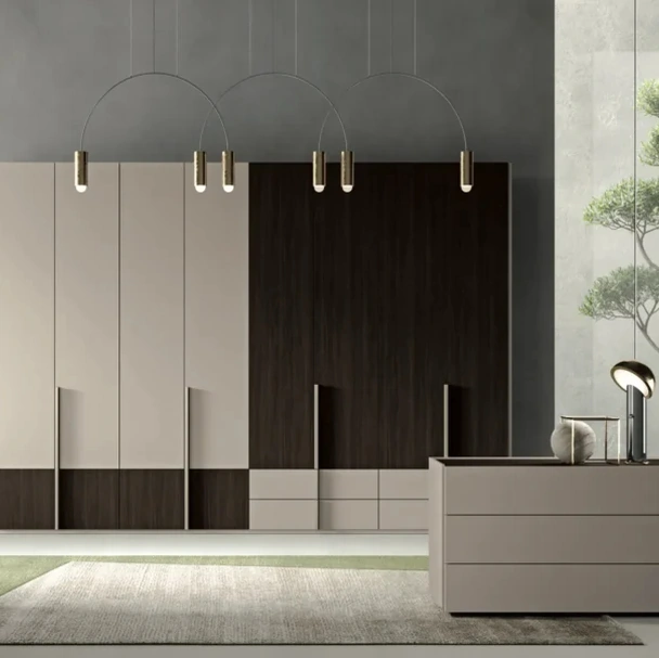 Armadio con anta battente Duplex e Up di Artigianmobili