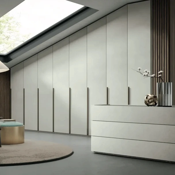 Armadio su misura Young Cemento Bianco di Artigianmobili