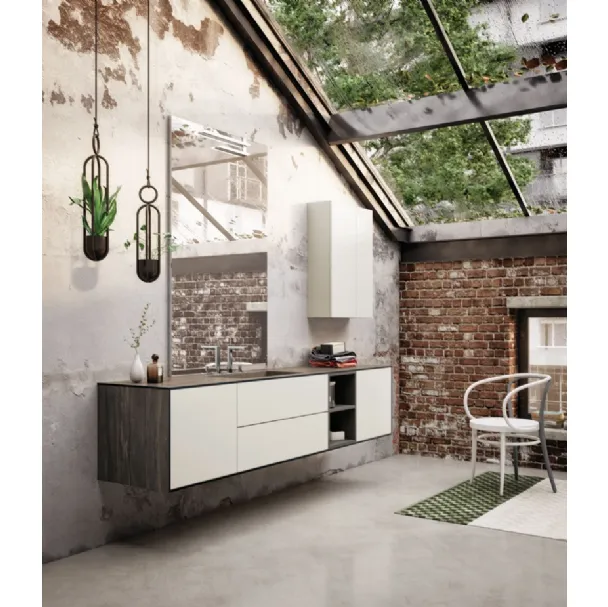 Mobile da Bagno LC Composizione 1 di Puntotre