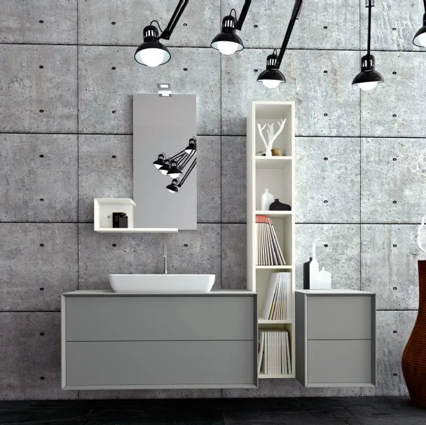 Mobile da Bagno M2 Composizione 1 di Puntotre