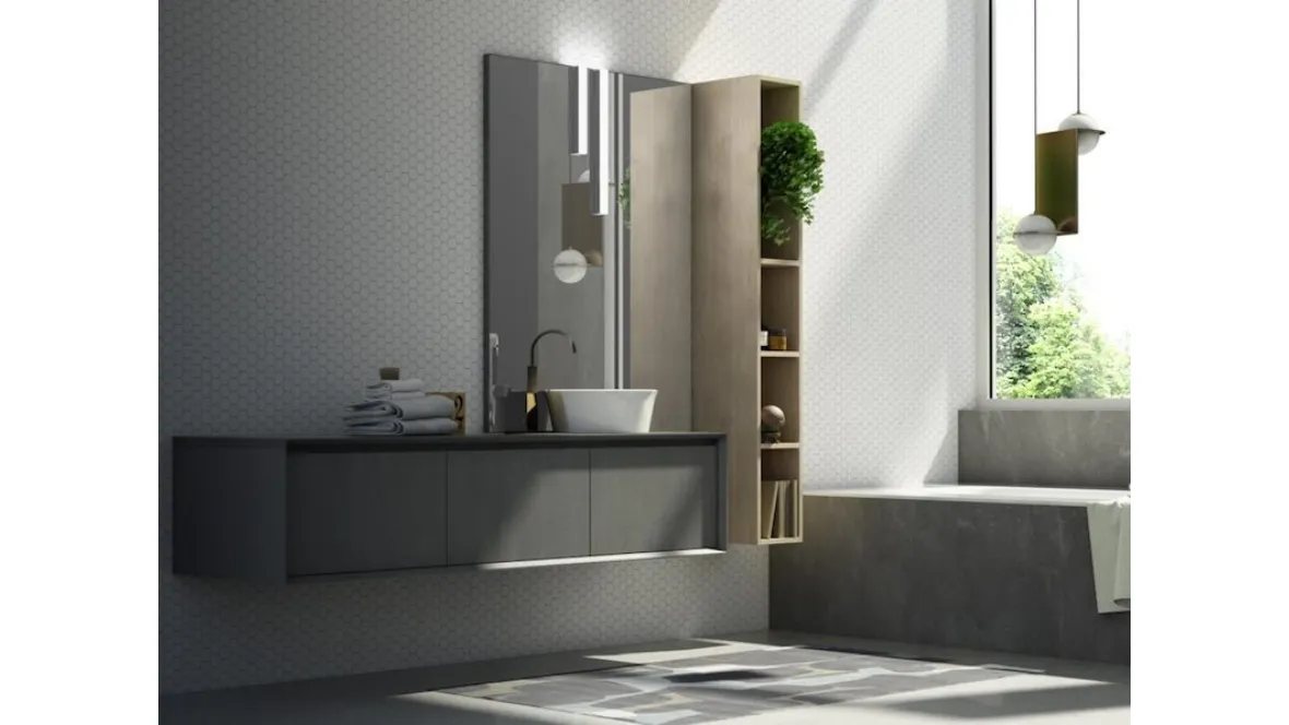 Mobile da Bagno M2 Composizione 3 di Puntotre