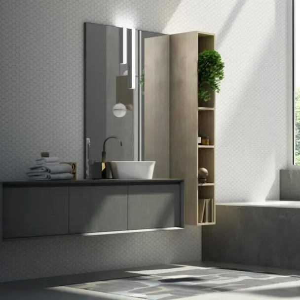 Mobile da Bagno M2 Composizione 3 di Puntotre