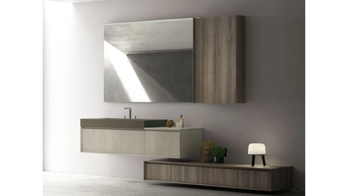Mobile da Bagno M2 Composizione 4 di Puntotre