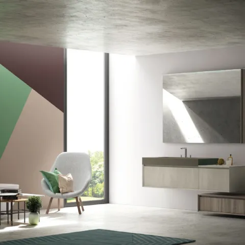 Mobile da Bagno M3 Composizione 122 di Puntotre