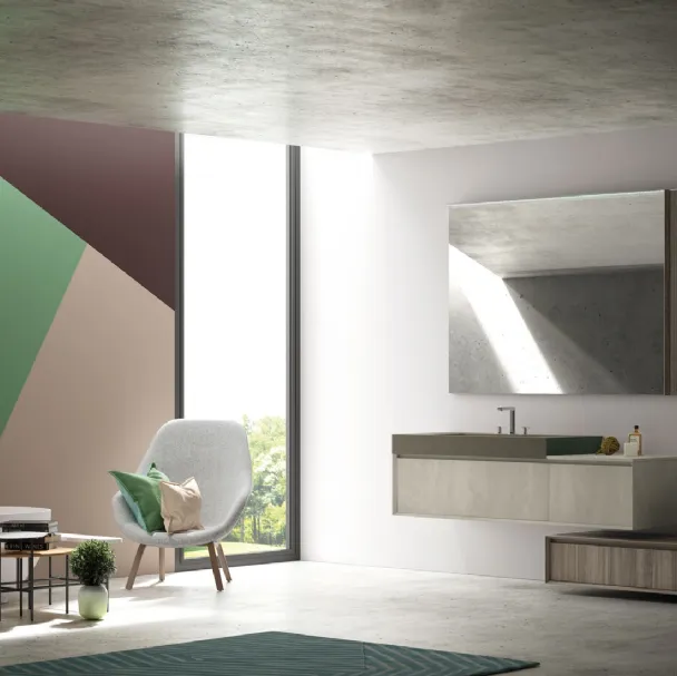 Mobile da Bagno M3 Composizione 122 di Puntotre