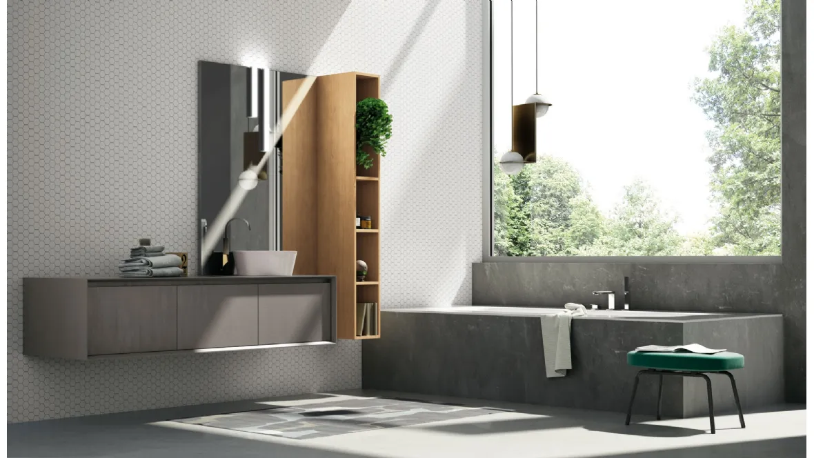 Mobile da Bagno M3 Composizione 123 di Puntotre