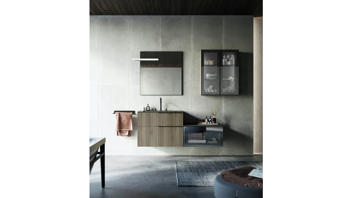 Mobile da Bagno Vertigo Composizione 3 di Puntotre