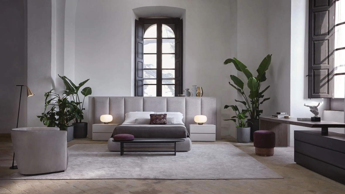 Letto con testiera Wall di Conte