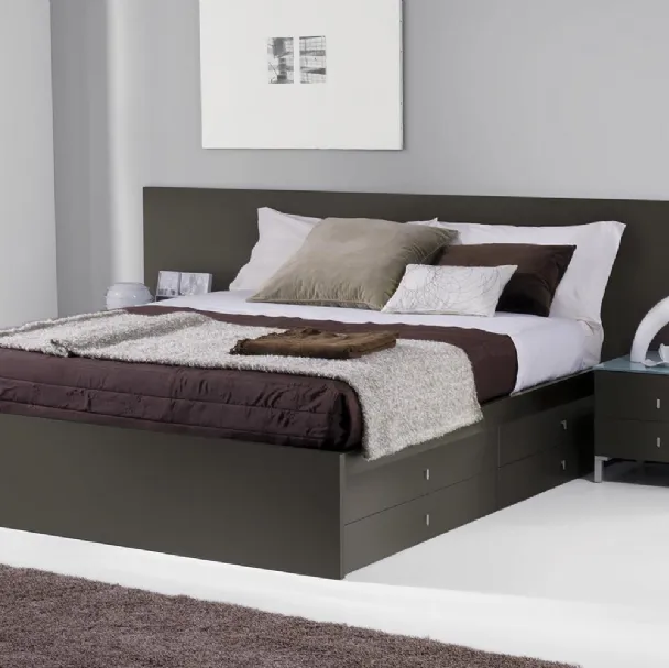 Letto Plaza in Grafite di Ime Arredamenti