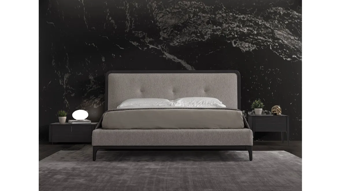 Letto in tessuto trapuntato Marie di Conte