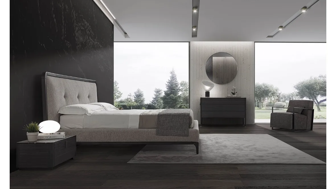 Letto in tessuto Marie di Conte