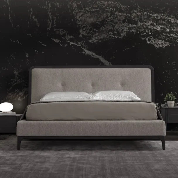 Letto in tessuto trapuntato Marie di Conte