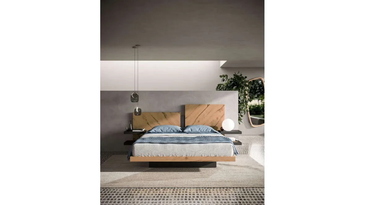 Letto con box contenitore Nazarè di Ozzio