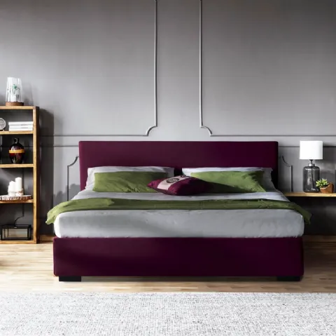 Letto Pacific in tessuto con contenitore di Milano Bedding