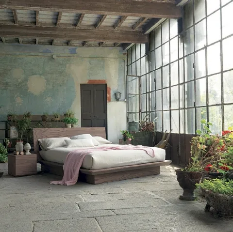 Letto in legno Quarantacinque con box contenitore di Fimar