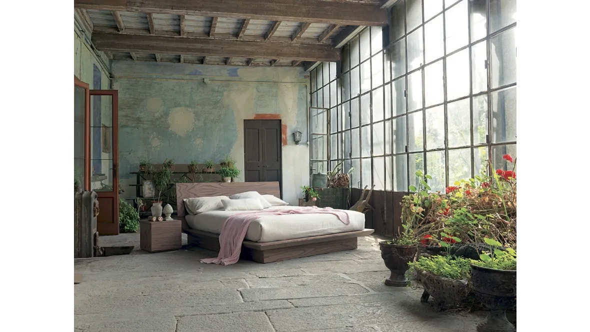 Letto in legno Quarantacinque con box contenitore di Fimar