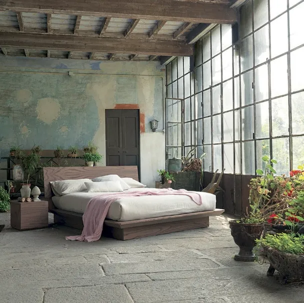 Letto in legno Quarantacinque con box contenitore di Fimar