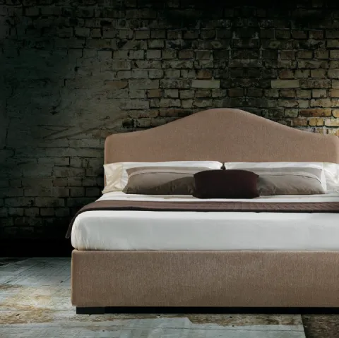 Letto Samoa in tessuto con testiera di Milano Bedding