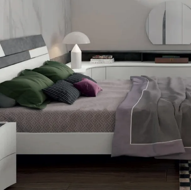 Letto con tastiera moderno Tau di Artigianmobili