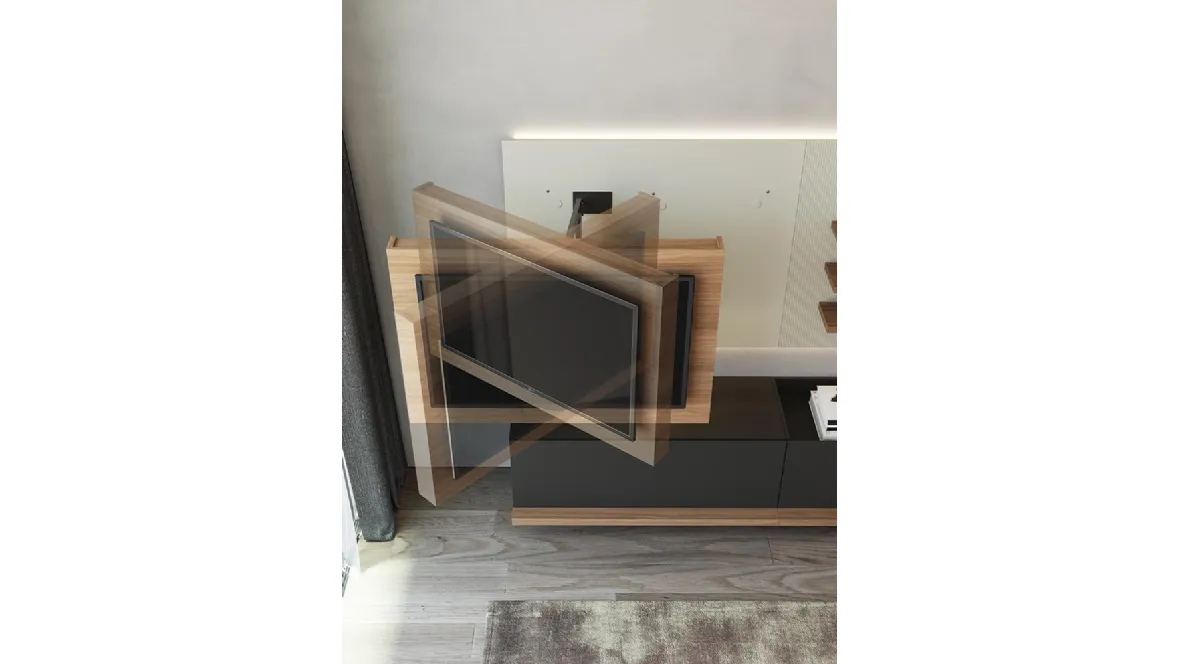 Mobile Porta Tv X2 dalle linee essenziali e moderne di Astor Mobili