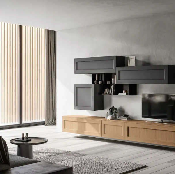 Parete Attrezzata classica Living Frida 02 di Arredo3