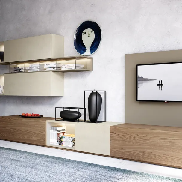 Parete Attrezzata Sky 204 di Astor Mobili