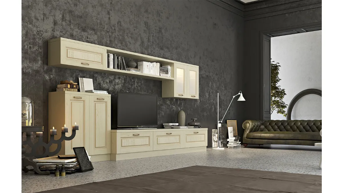 Parete Attrezzata in legno Verona III di Arredo3