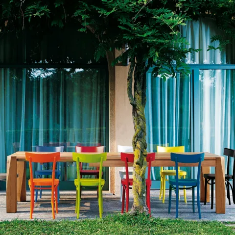Sedia in legno di faggio, disponibile in una vasta gamma di colori, Brera di Colico