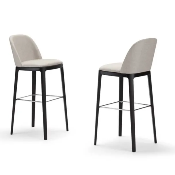 Sgabello Grace Stool in tessuto di Pacini e Cappellini