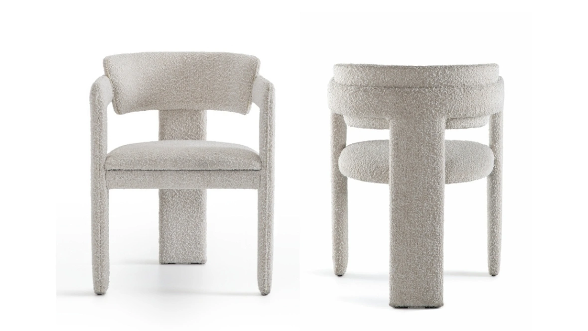 Sedia Iris in tessuto imbottito di Pacini e Cappellini