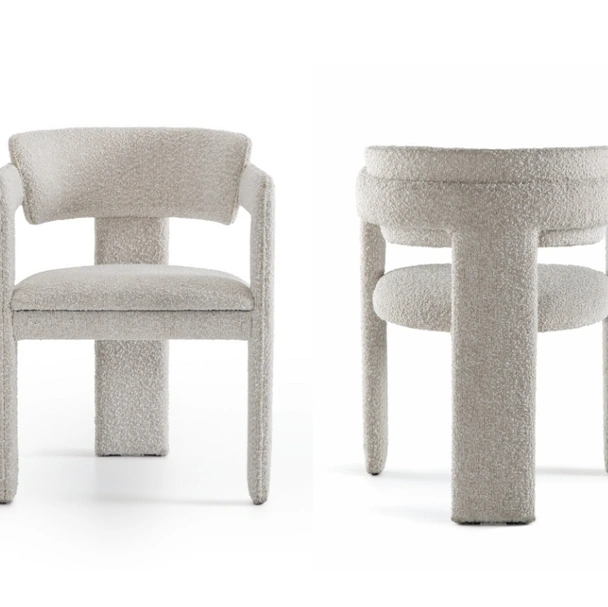 Sedia Iris in tessuto imbottito di Pacini e Cappellini