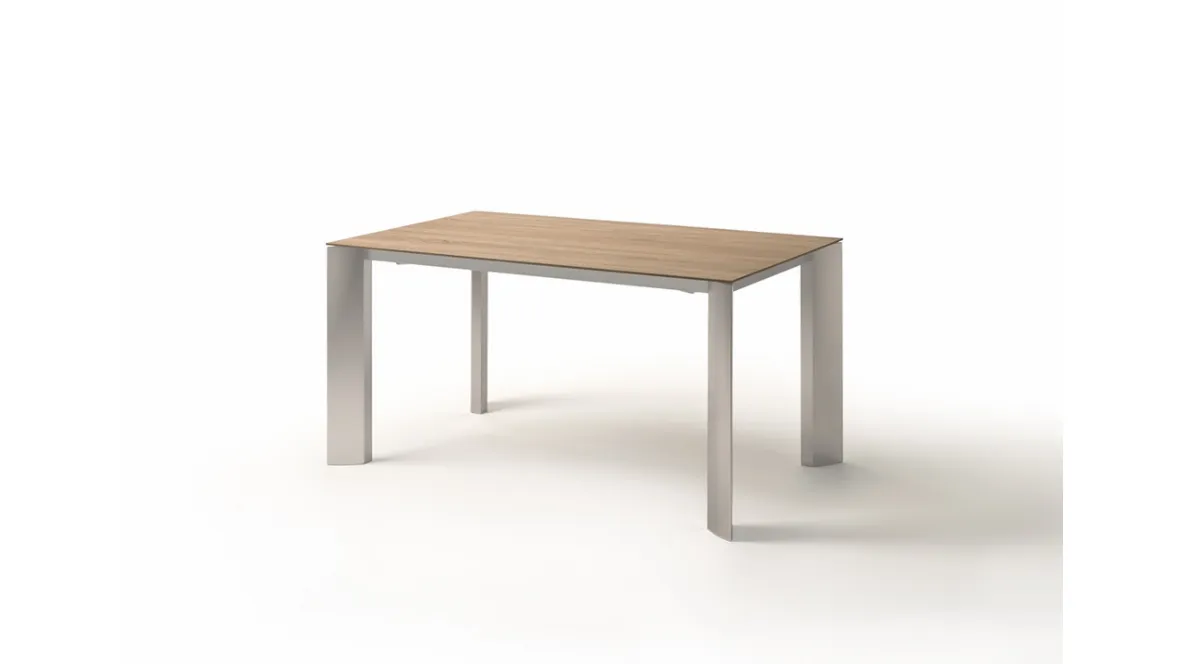 Tavolo rettangolare in laminato Loto Multiallungo di Elementi