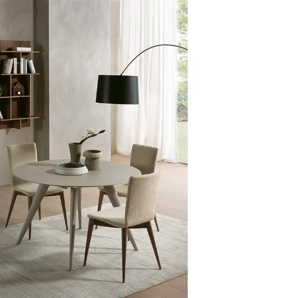 Tavolo rotondo allungabile in legno Elegance di Pacini e Cappellini