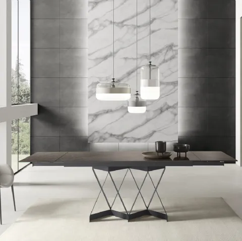 Tavolo T1307A Flame 180 in laminato di Zamagna