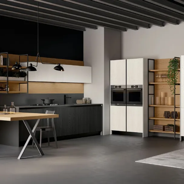 Cucina Moderna Asia 02 lineare Arredo3