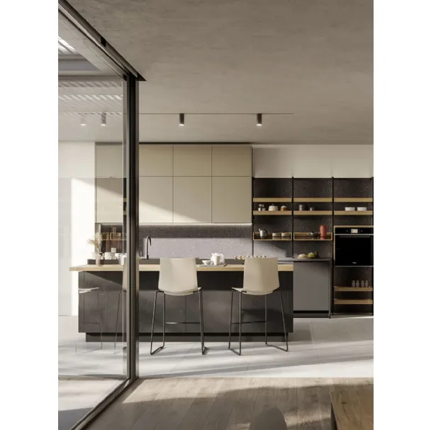 Cucina Moderna Kalì 13 con isola di Arredo3