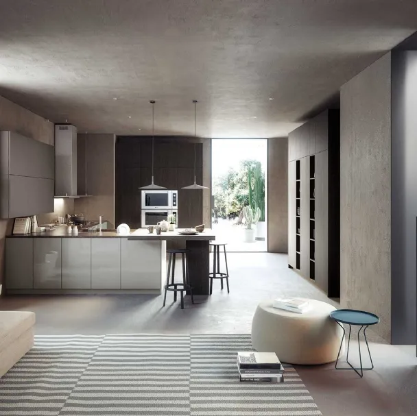Cucina Moderne Logica LO Laccata Lucida di Valdesign