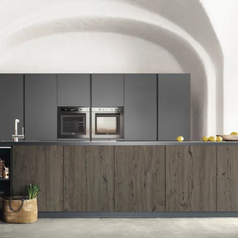 Cucina Moderne Logica LO in Rovere Ghiro di Valdesign