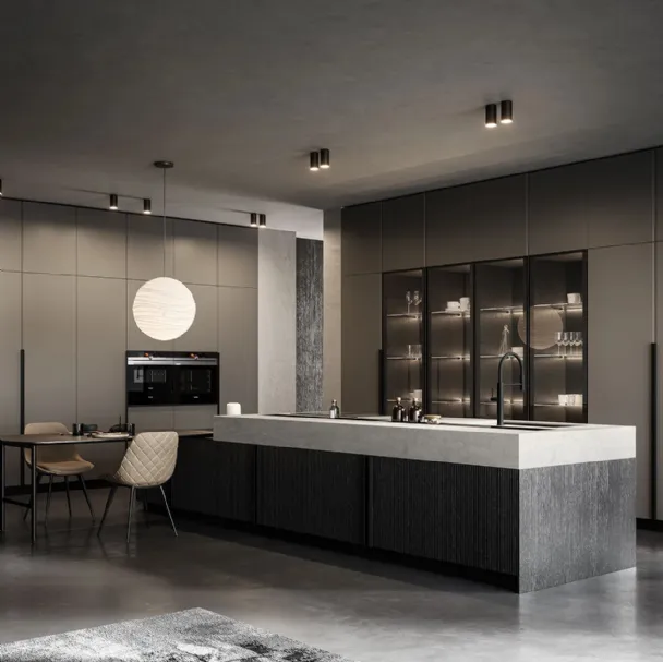 Cucina Moderna Tratto 10 n 01 con isola di Arredo3